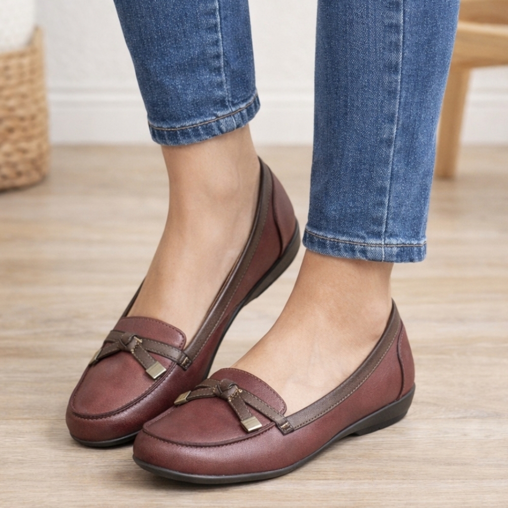 Natural Soul Gracee Classic Minimalist Vegan Leather Comfort Loafers 9M